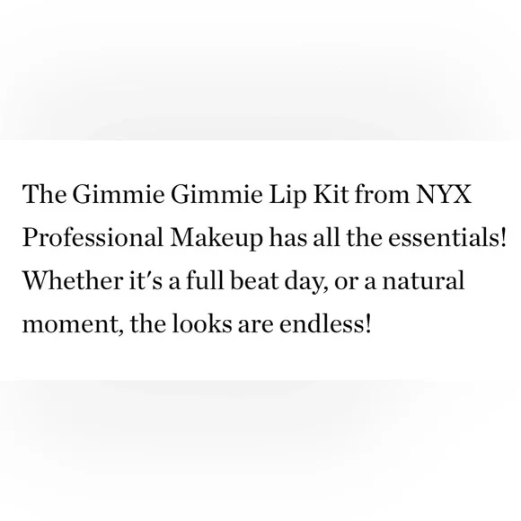 NYX Professional Makeup Gimmie Gimmie Lip Kit - Picture 7 of 9
